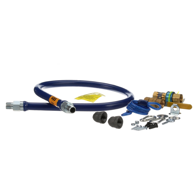 Dormont 1/2 in x 48 in Blue Hose™ Deluxe Gas Hose Connector Kit - 1650KIT48