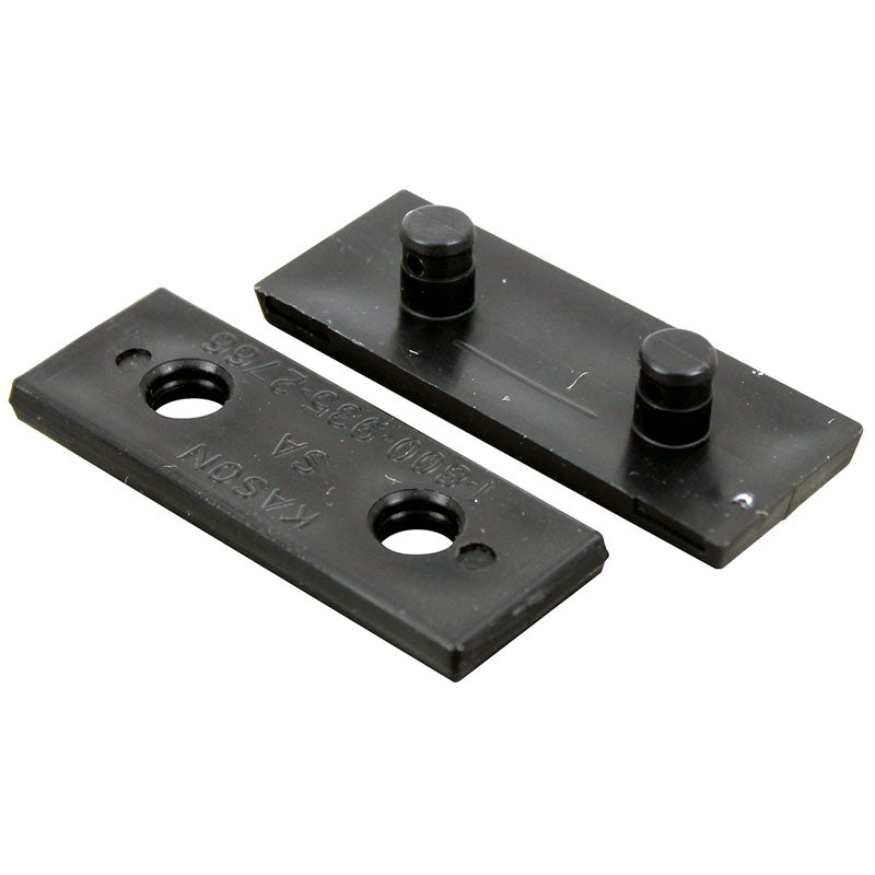 Kason® Strip Curtain 1/2 Cleat PLASTIC, BLACK - 400SA00001/2