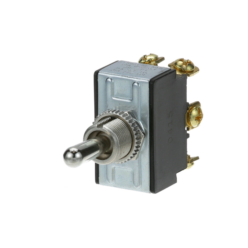 6 Tab DPDT Momentary On/Off Toggle Switch 125V, Black/Silver - Replaces Commercial Parts A-229