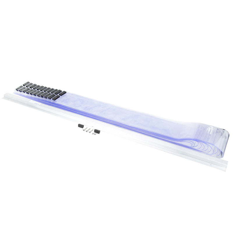 Kason® 51 in x 84 in Easimount™ Strip Curtain Set - 401SA6065184