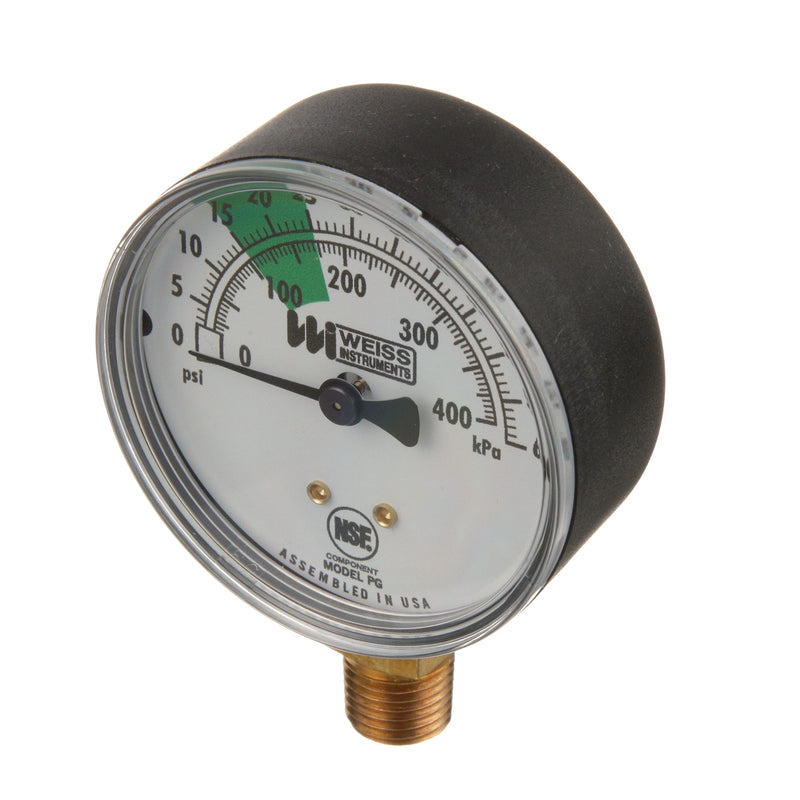 Gauge, Water Pressure, 0-60 PSI for Hobart, Vulcan Hart (AM14, AM15) - Replaces Hobart 277915