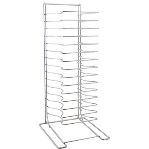American Metalcraft 15 Shelf Pizza Pan Stand/Rack welded wire - 19029