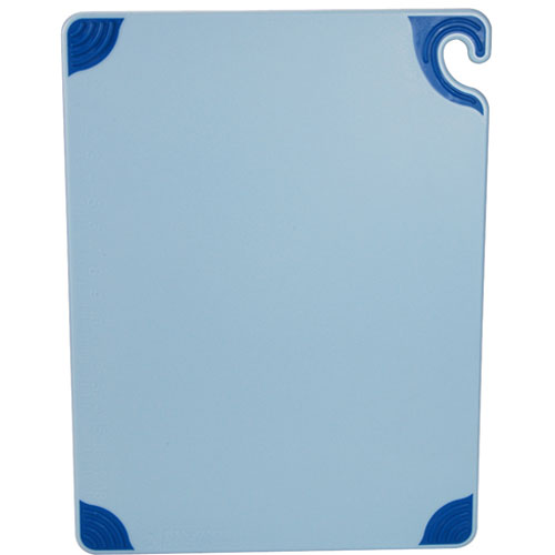San Jamar 18 in x 24 in x 1/2 in Blue Saf-T-Grip® Cutting Board 18 x 24, Plastic - CBG182412BL