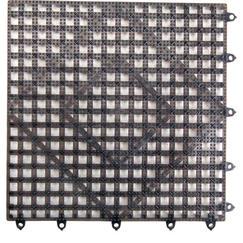 San Jamar 12 in x 12 in Versa-Mat® Black Shelf Liner Square - VM5280BK
