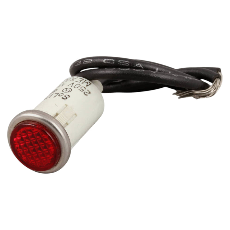 Bakers Pride 250V Red 1/2 Indicator Lamp (EB-1-2828, EB-1-8-3836) - AS-P1168A