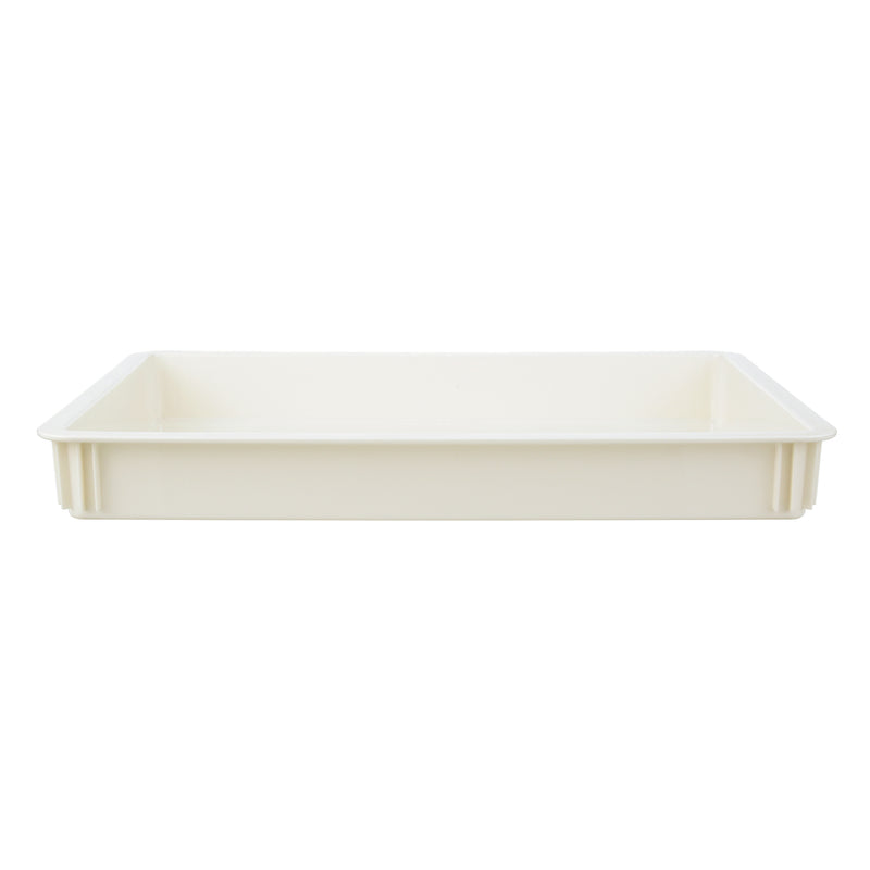 Cambro 18 in x 26 in x 3 in Pizza Dough Box Polycarbonate, White - DB18263CW148