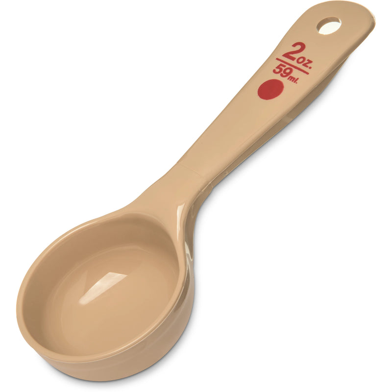 Carlisle 2 oz Measure Miser® Portion Spoon Plastic, Beige - 432406