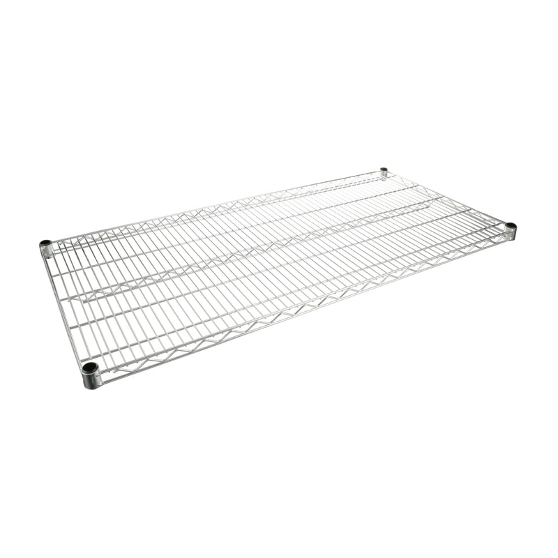 Olympic 24 in x 48 in Chromate Finished Wire Shelf - J2448C