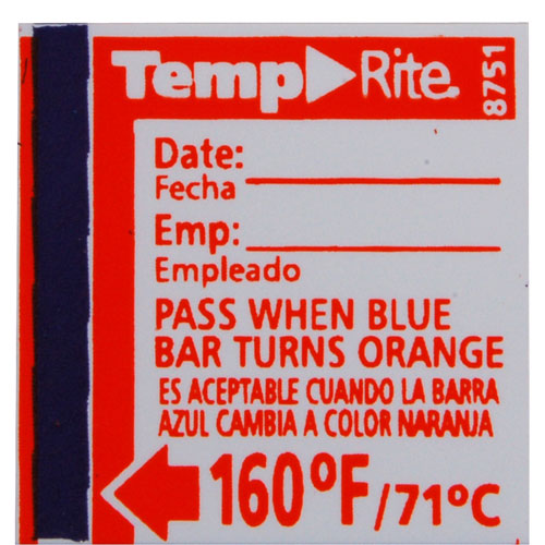 Taylor Precision Dishwasher Temperature Label - 8751