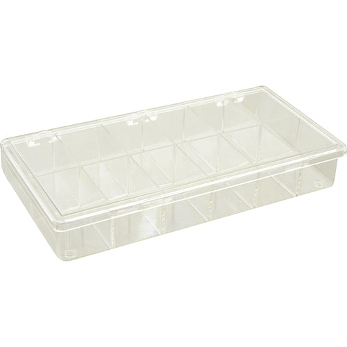 Plastic Storage Box 12-compartment Clear