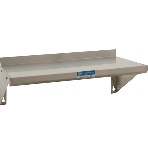 BK Resources Shelf, Wall, 24 in.W X 12 in.D, S/S - BKWSE-1224