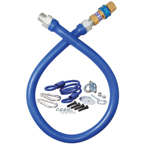 Dormont 3/4 in x 48 in Gas Hose Kit Blue, 0.75 in. ID - 43-S0049-48