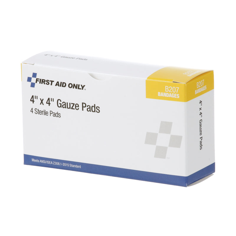 First Aid Only 4 in x 4 in Gauze Pads - B207
