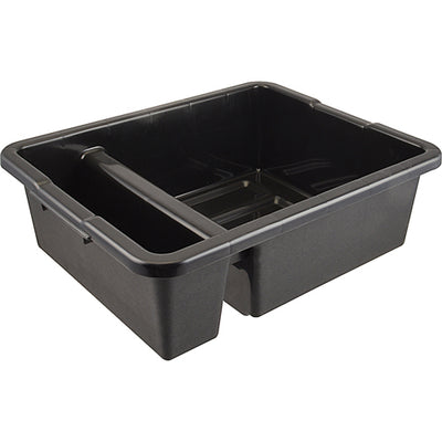 Winco 21 in Black Divided Bus Box Plastic - PLTC-7K
