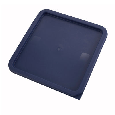 Winco 12, 18 and 22 qt Blue Cover Square - PECC-128