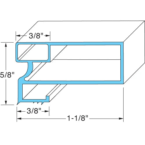 Arctic Air 31 1/4 in x 61 5/8 in Door Gasket (F22CWF) - 216522315