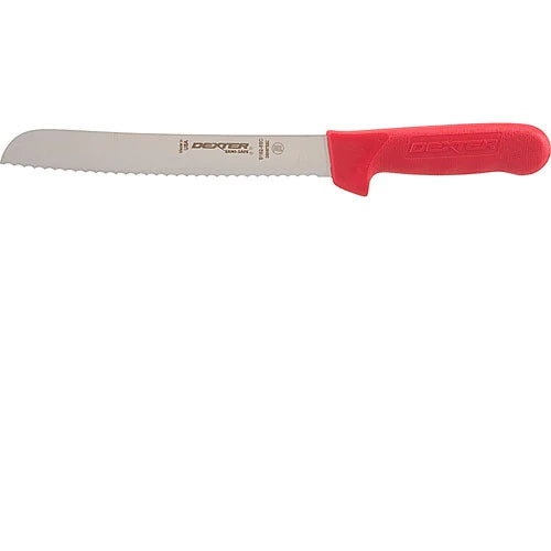 Dexter Russell Knife, Bread 8 in., Scalloped, Red - 13313R