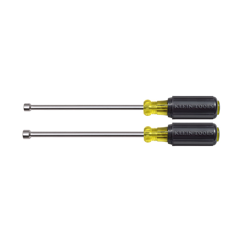 Klein Tools Nut Driver Set, Mag6-Inch Shafts, 2-Piece - 646M