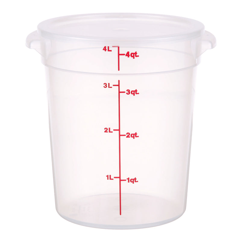 Cambro 4 Quart Round Food Storage Container - RFS4PPSW3190