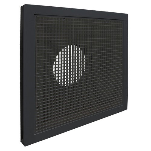 American Louver 10 in Black Plastic Filter Grille - STR-ERFG-10BK