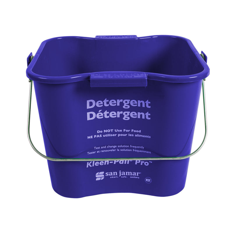 San Jamar 6 qt Blue Kleen-Pail® Pro™ Pail - KPP196KCBL