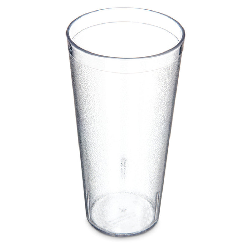 Carlisle 522407 24 Oz Stackable Tumbler Clear Textured SAN Plastic Made in USA