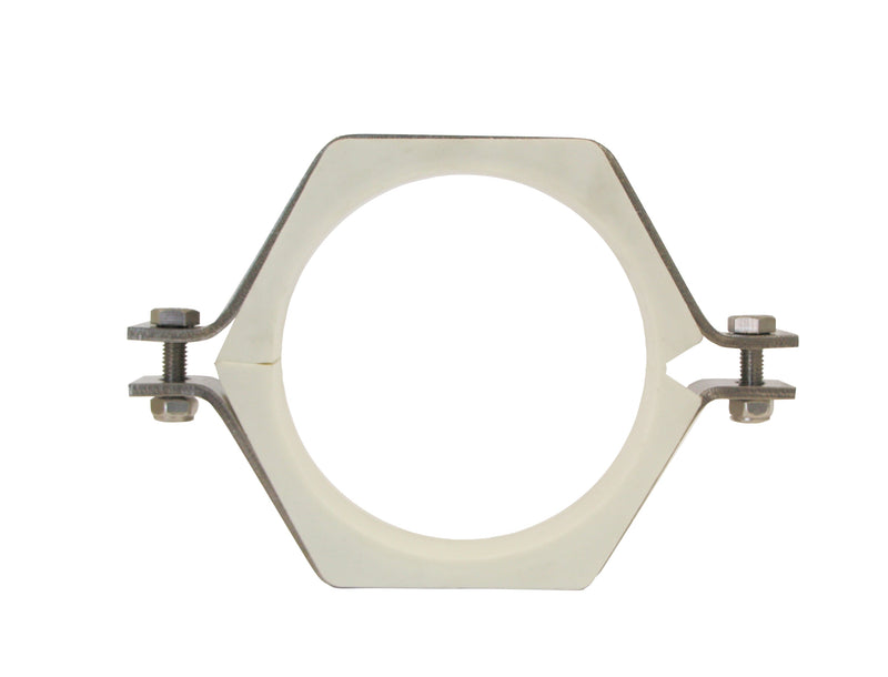 1/2" Pipe Size Hex Hanger W/Polypropylene Hex Sleeve (24PV) - T304 Stainless Steel - Wayland Industries - W424PV-.50