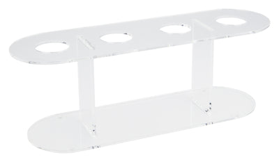 Winco ACN-4 12 Inch Ice Cream/Waffle Cone Stand Clear Acrylic with 4 Holes