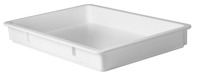 Winco PL-3N Dough Box - 25-5/8 x 18 Inch Rectangular Polypropylene Pizza Bakery