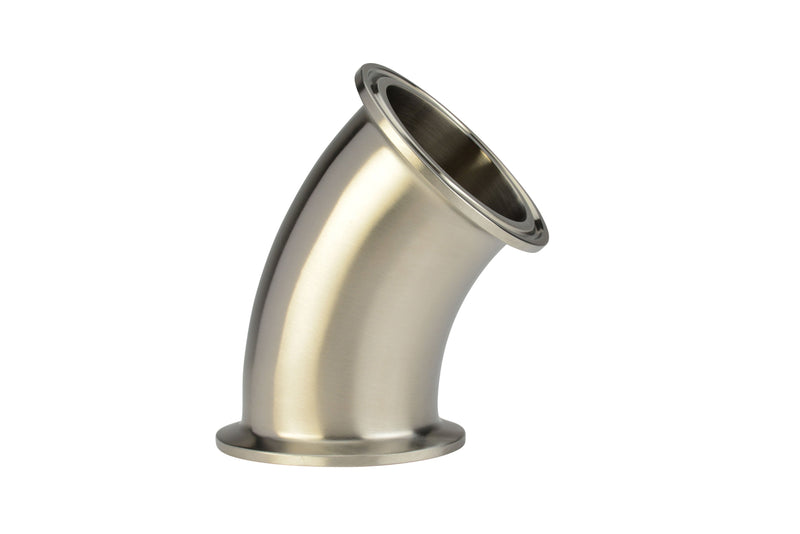 8" Clamp 45 Elbow (2KMP) - T316L Stainless Steel - Wayland Industries - W62KMP-8