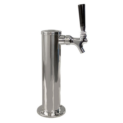 Micro Matic D4740 2-1/2 Inch Diameter Air Cooled Draft Beer Tower Countertop Polished Stainless Steel