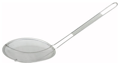 Winco MSS-6F 6 Inch Diameter Single Fine Mesh Strainer with Handle Stainless Steel