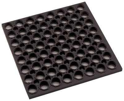 Winco RBMH-35K-R 3' Anti-Fatigue Floor Mat Rolled Grease Resistant Black Rubber