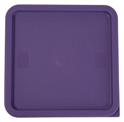 Winco PECC-128P 11 Inch Container Cover for 12 to 22 Quart Square Food Storage Polyethylene Purple
