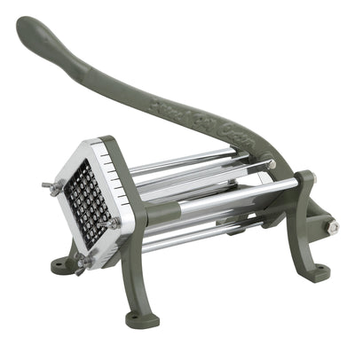 Winco FFC-375 3/8 Inch Square Cut Manual French Fry Cutter Ergonomic Handle Cast Iron