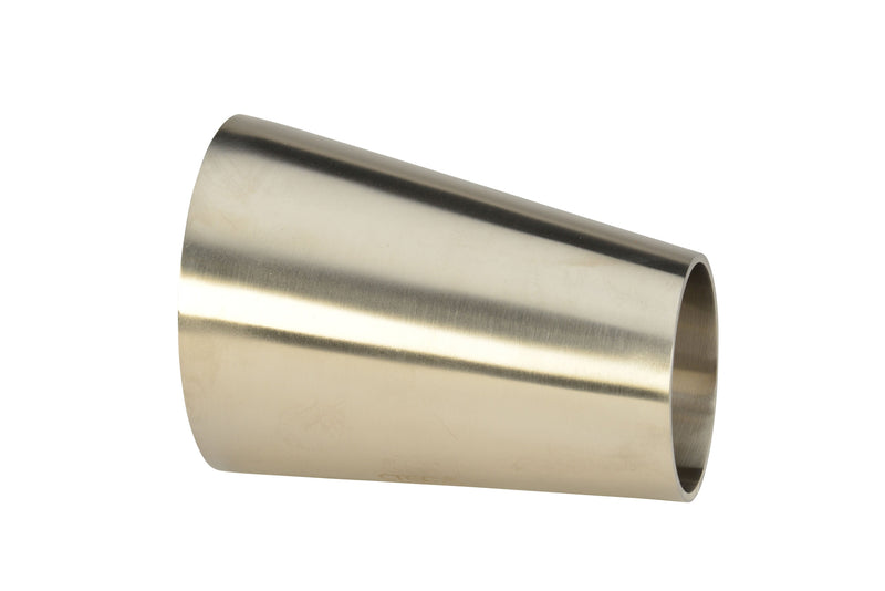 1.5"x1" Butt-Weld Eccentric Reducer - Polished (32W) - T304 Stainless Steel - Wayland Industries - W432W-15X1-7
