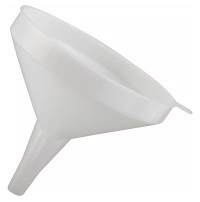 Winco 32 oz Round Plastic Funnel - NSF Certified White
