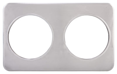 Winco ADP-808 21 Inch Adapter Plate for 7 Quart Insets Stainless Steel