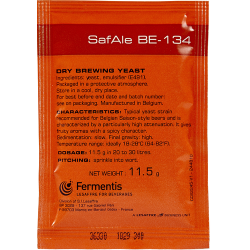 Fermentis | SafAle™ BE-134 Belgian Ale | Dry Beer Yeast