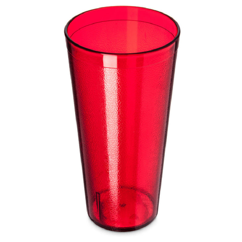 Carlisle 522410 24 Oz Stackable Tumbler Textured SAN Red Dishwasher Safe