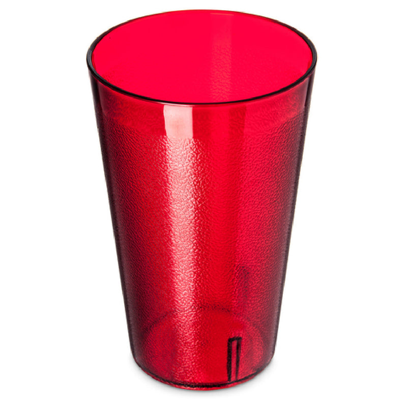 Carlisle 523210 32 Oz Tumbler Ruby SAN Plastic Textured Dishwasher Safe