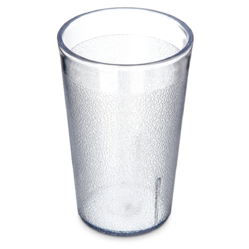 Carlisle 5506-207 9-1/2 Oz Tumbler SAN Clear Textured Dishwasher Safe