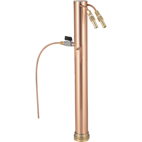 AlcoEngine Copper Reflux Still Top w/ Barb Connections - KL16162