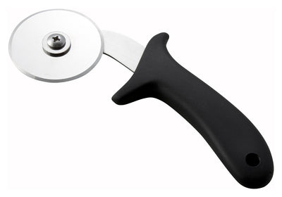 Winco PPC-2 2-1/2 Inch Diameter Stainless Steel Pizza Cutter Black Polypropylene Handle