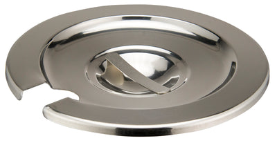 Winco INSC-4 4 Quarts Inset Cover No Hinge Heavy Weight Stainless Steel Mirror Finish