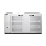 Hoshizaki BB69-G-S 69.5" 2-Door Commercial Back Bar Cooler, BB Series, 115V