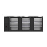 Hoshizaki BB95-G 95.5" 3-Door Commercial Back Bar Cooler, BB Series, 115V