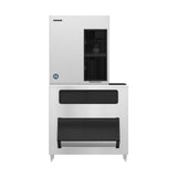 Hoshizaki F-1501MWJ/B-1150SS 1624 lb/Day Flake Commercial Ice Machine & Ice Maker with Bin, Water Cooled, 1148 lb Storage, 208/230V