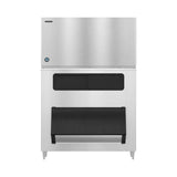 Hoshizaki KM-1301SWJ3/B-1500SS 1360 lb/Day Crescent Cube Commercial Ice Machine & Ice Maker with Bin, Water Cooled, 1500 lb Storage, 208/230V