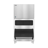 Hoshizaki KM-1601SWJ3/B-1150SS 1671 lb/Day Crescent Cube Commercial Ice Machine & Ice Maker with Bin, Water Cooled, 1148 lb Storage, 208/230V
